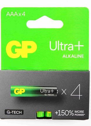 Батарейка aaa/lr03 alkaline "gp" ultra+ блистер