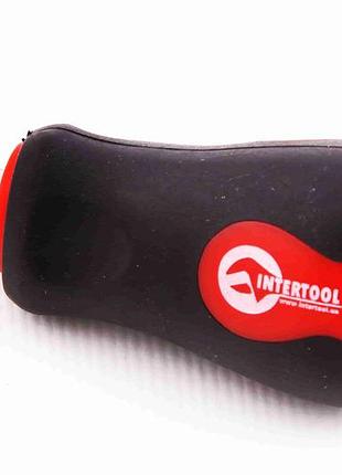 Отвертка 4 в 1 "intertool" обрезиненная ручка мини