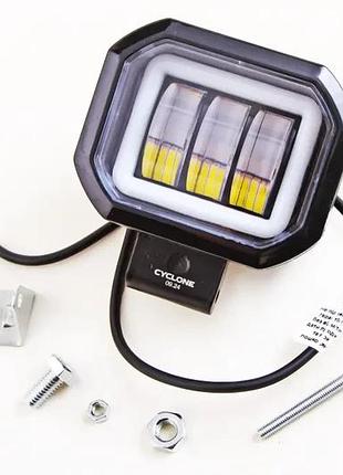 Фара денного світла 93*95*55мм 30вт 3 led3030 10w/6000к + drl (спрямований дальній)