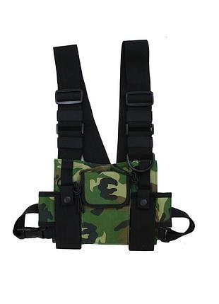 Нагрудна сумка hgul+bag bd5024 хакі камуфляж