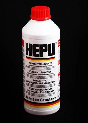 Рідина охолоджуюча антифриз червоний концентрат "hepu" 1.5 кг