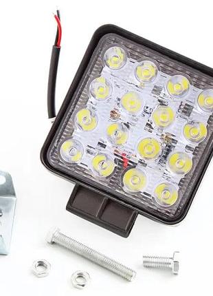 Фара дневного света 117*125*47мм 48вт 16 led3030/6000к (направленный дальний)