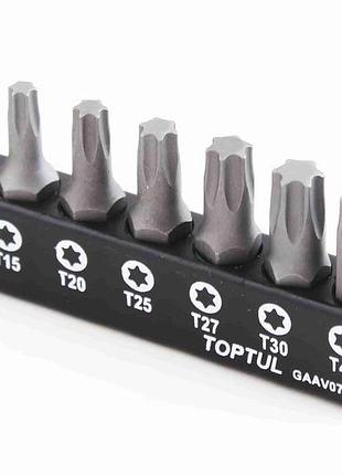 Набір насадок 7 од. "toptul" torx t10/t15/t20/t25/t27/t30/t40
