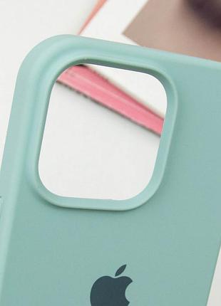 Чохол silicone case full protective (aa) для apple iphone 16 pro (6.3") бірюзовий / beryl 4