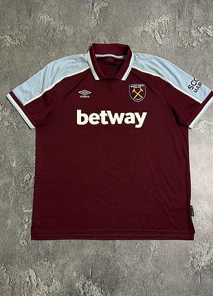 Футболка umbro west ham united 2xl бордова original