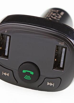 Модулятор радіохвилі в прикур. bluetooth 4.2 "baseus" s-09a 2usb 3.4а/microsd