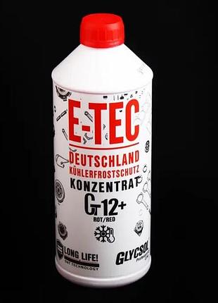 Жидкость охлаждающая антифриз красный концентрат "e-tec" 1.5 кг