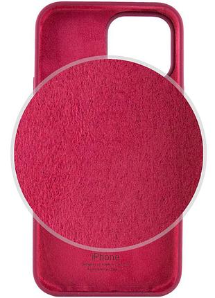 Чехол silicone case full protective (aa) для apple iphone 16 pro (6.3") бордовый / maroon 3