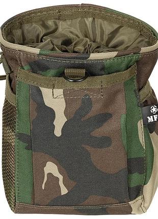 Сумка для сброса магазинов mfh dump pouch woodland. тактический подсумок для сброса магазинов.