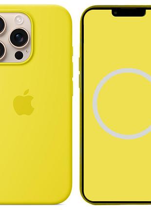 Чехол silicone case (aaa) with magsafe and animation для apple iphone 16 pro (6.3") star fruit