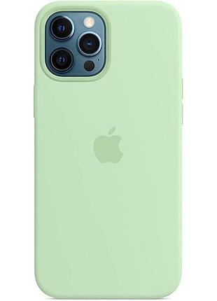 Чехол silicone case full protective (aa) для apple iphone 16 pro (6.3") зеленый / pistachio