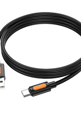 Дата кабель borofone bx114 structure usb to type-c 3a (1m) black 4