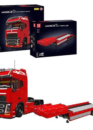 Конструктор пневматический тягач fh16 с прицепом 8006 деталей mould king 19015+19015t