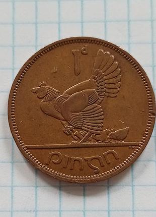 1 пенни 1963 год ирландская