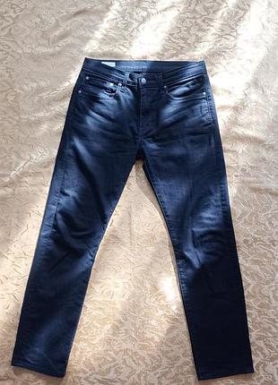 Джинсы мужские levi's premium 502 черные, l32, w32, хлопковые