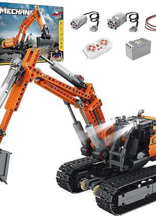 Конструктор екскаватор з пультом 1106 деталей reobrix mechanical 22003