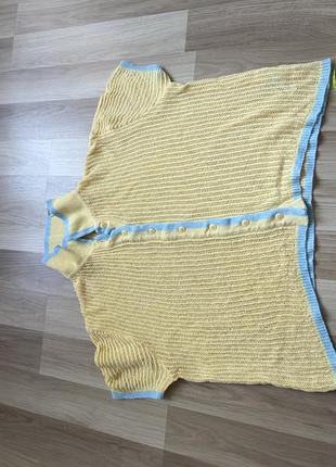 Вʼязана кофта на літо zara