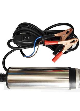 Электро насос для перекачки топлива 12v с сеткой. погружной насос 12 вольт 38 мм