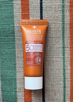 Rilastil sun system fluide water touch spf 50+ 🧡 увлажняющий солнцезащитный флюид для лица на водной основе ☀️ 3