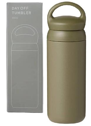 Термочашка kinto day off tumbler 500 мл. khaki