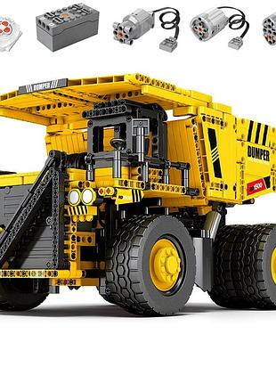 Конструктор caterpillar 797 кар'єрний самоскид з пультом 1622 деталей reobrix mechanical 22025