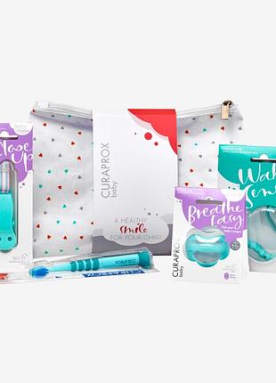 Детский набор бирюзовый baby set curaprox