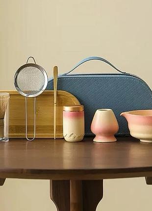 Набор matcha case kit pink для приготовления чая матча #211