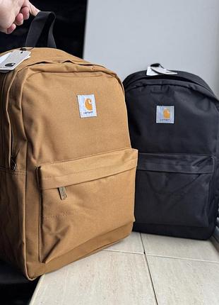 Рюкзак carhartt wip bag портфель кархарт черный коричневый для города, роботы, обучение коричневый