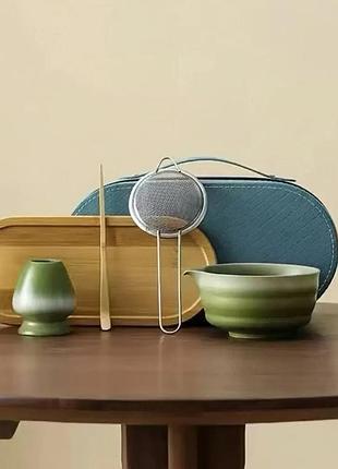 Набор matcha case kit green для приготовления чая матча #212
