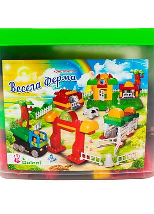 Дитячий конструктор "весела ферма" 013888/06, 154 деталі