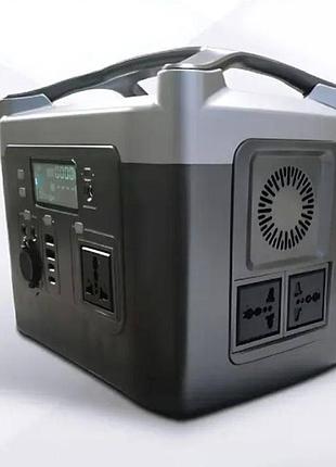 Зарядная станция портативная sine 9587 600w 12v 40 a usb/type-c usb/розетка 220 в black
