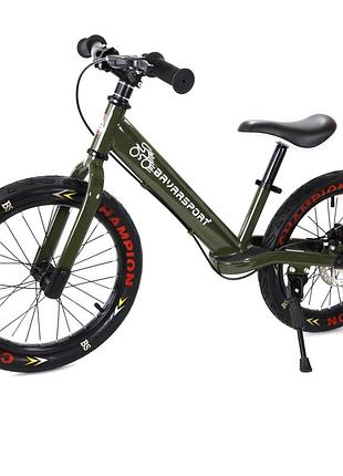 Велобег (champion) bavar sport 16 дюймов с дисковым тормозом (золотой) черный