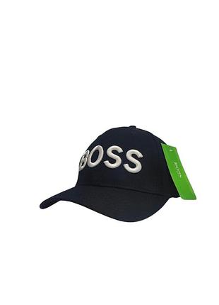 Чоловіча кепка hugo boss, з вишитим написом, темно-синього кольору