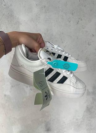 Женские кроссовки adidas campus x bad banny white