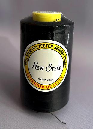 Нитка швейная new style 40/2 4000 ярдов черная