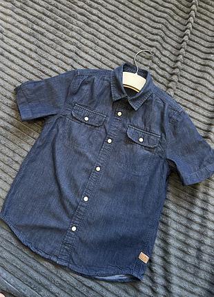 Сорочка короткий рукав дитяча h&m 134см