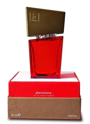 Духи с феромонами женские shiatsu pheromone fragrance women red 50 ml