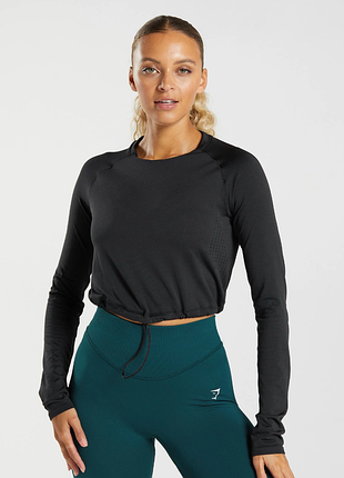 Спортивна коротка кофта кроп топ gymshark