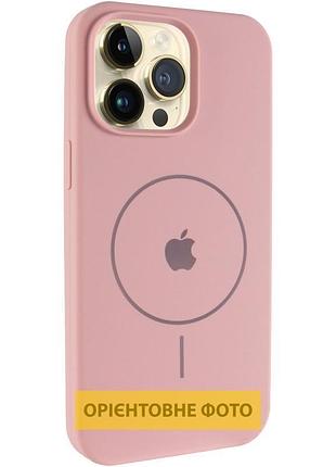 Чохол silicone case full protective (aa) v2 with magsafe для apple iphone 17 pro max (6.9") рожевий / pink sand