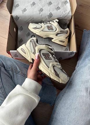 New balance 530 white brown