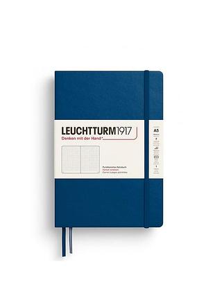 Блокнот leuchtturm1917, средний, indigo, чистые листы (373989)