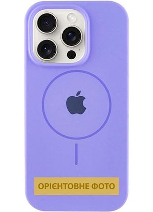 Чохол silicone case full protective (aa) v2 with magsafe для apple iphone 15 (6.1") бузковий / lilac
