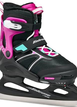 Ледові ковзани bladerunner micro xt ice g black-fuchsia розмір 29-34