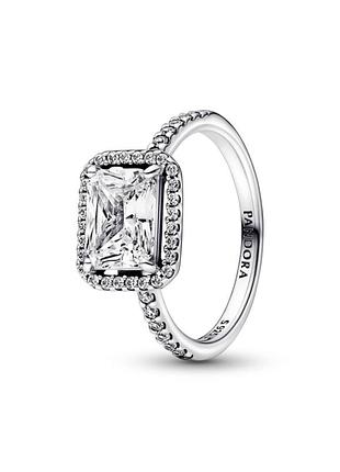 Пандора pandora срібне кільце прозорий камінь 192391c01 18