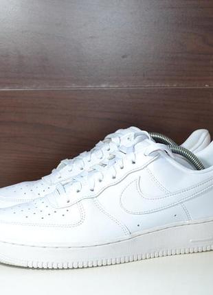 Nike air force 1 07 fresh white 44р кроссовки кожаные оригинал