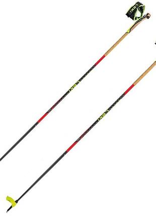 Палиці дял скіальпінізму leki mezza race bright red-black-neonyellow розмір 125