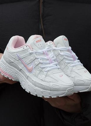Кроссовки nike p-6000 white pink