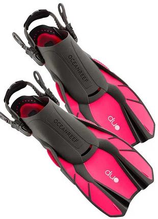 Ласти ocean reef duo fins pink розмір s-m