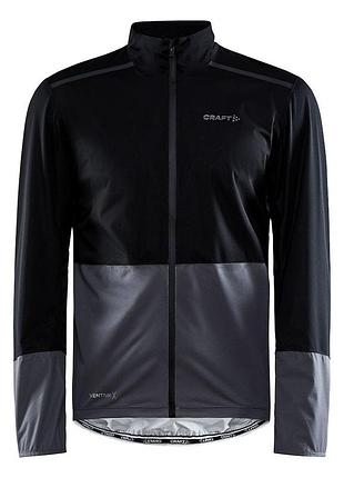 Велокуртка craft adv endur hydro jacket man black granite розмір s