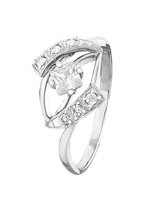 Серебряное кольцо с фианитами